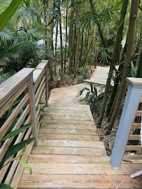 Private walkway to the beach