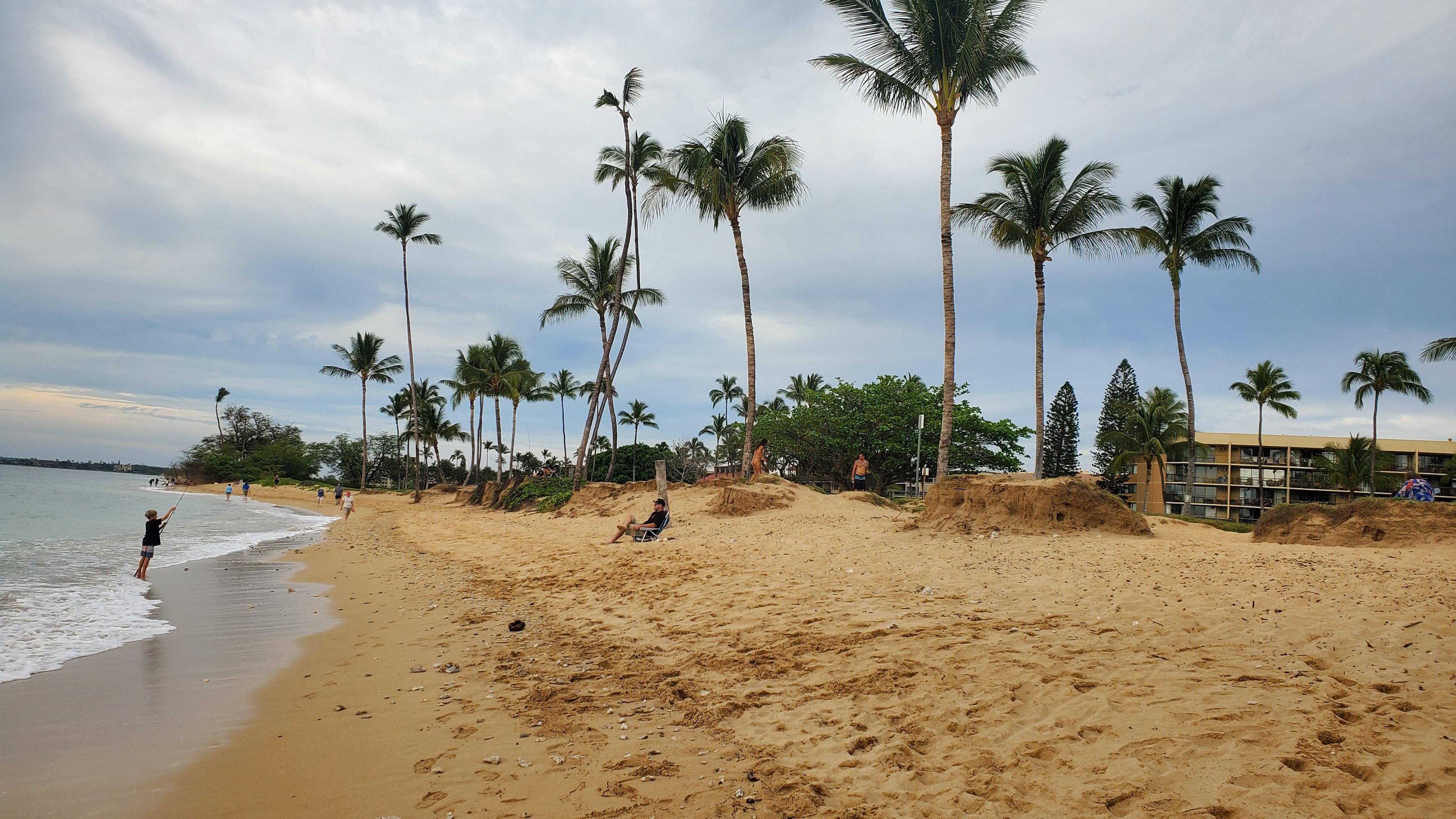 Beach in front of the resort