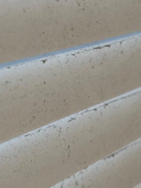 The sticky residue all over the master bedroom blonds