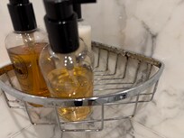 Rusty bathroom shelf’s