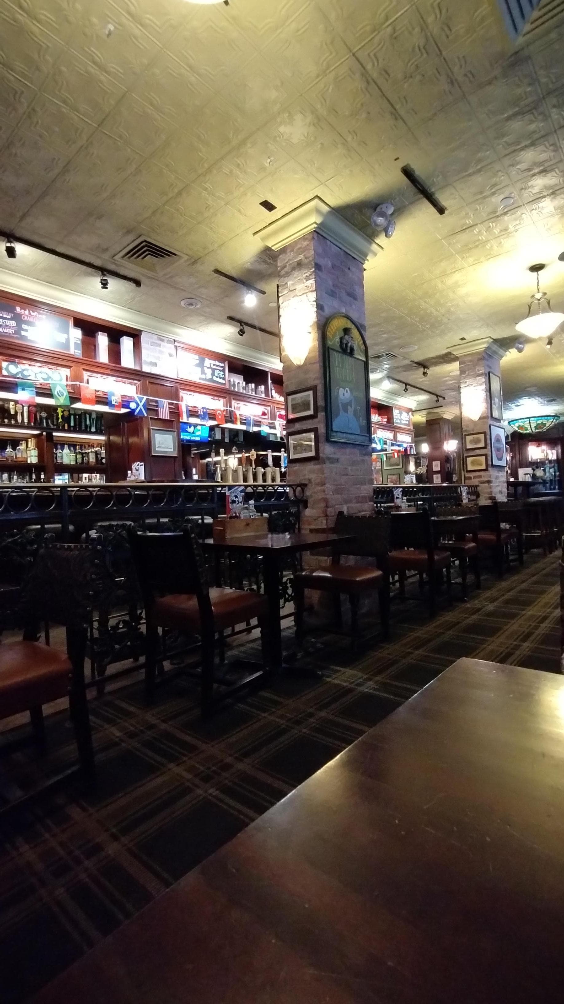 Lugar onde era servido o café da manhã. Em um restaurante anexo.