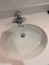 Sink was clogged upon arrival