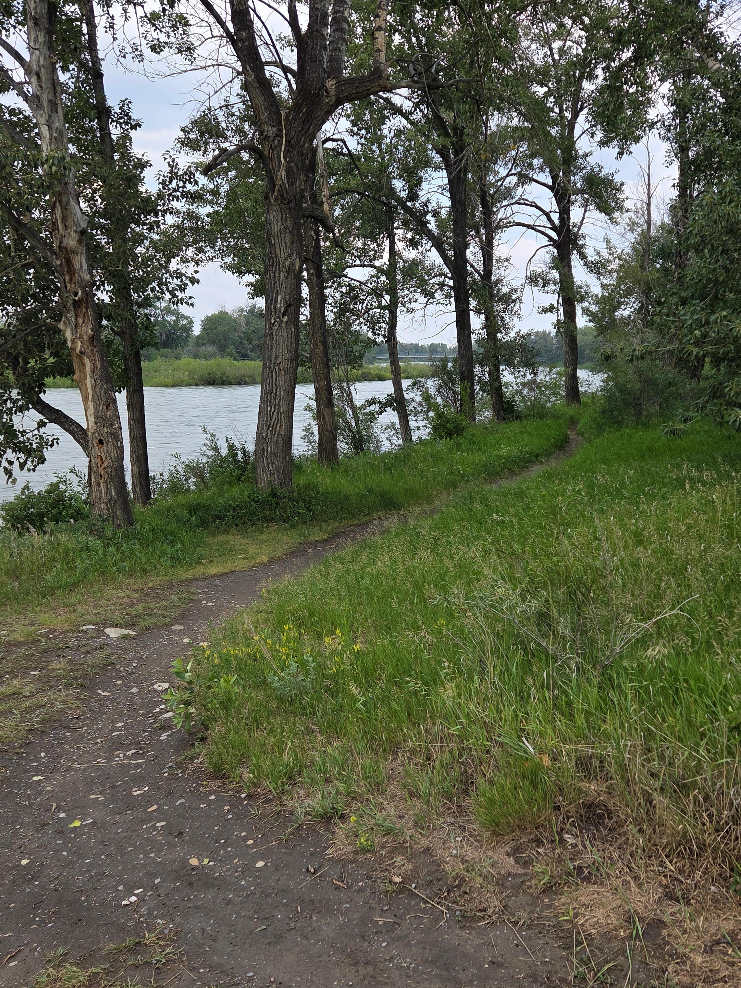 Just a few steps from home is the Bow River with riding and walking paths.