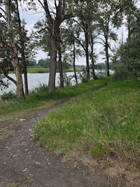 Just a few steps from home is the Bow River with riding and walking paths.