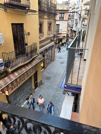 Balcony overlooking street