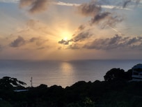 Sunset from hot tub tower