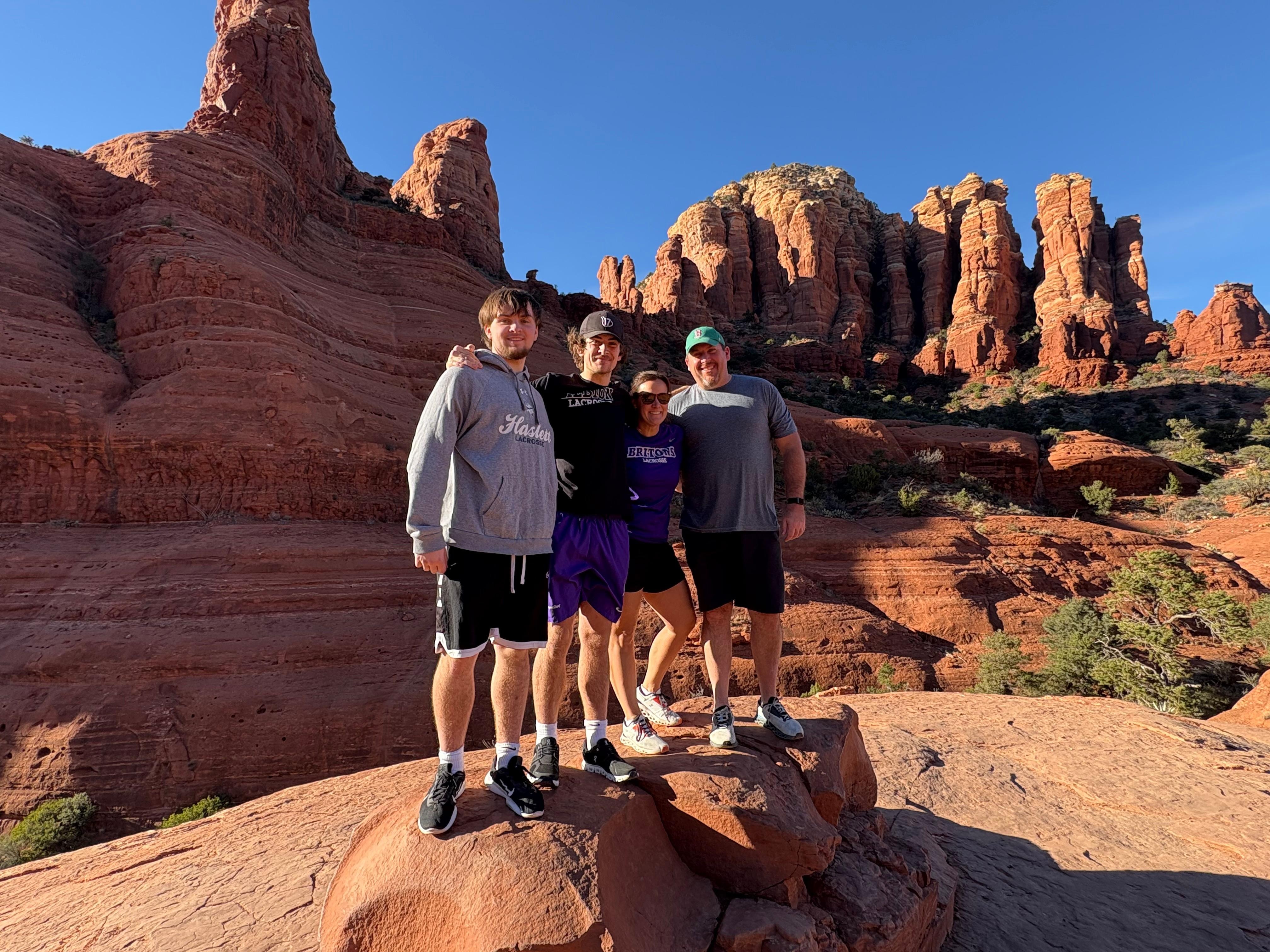 One of the beautiful red rocks near the condo 