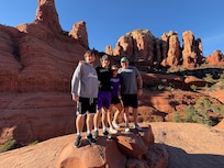 One of the beautiful red rocks near the condo