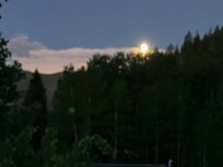 Moonrise from the rooftop deck