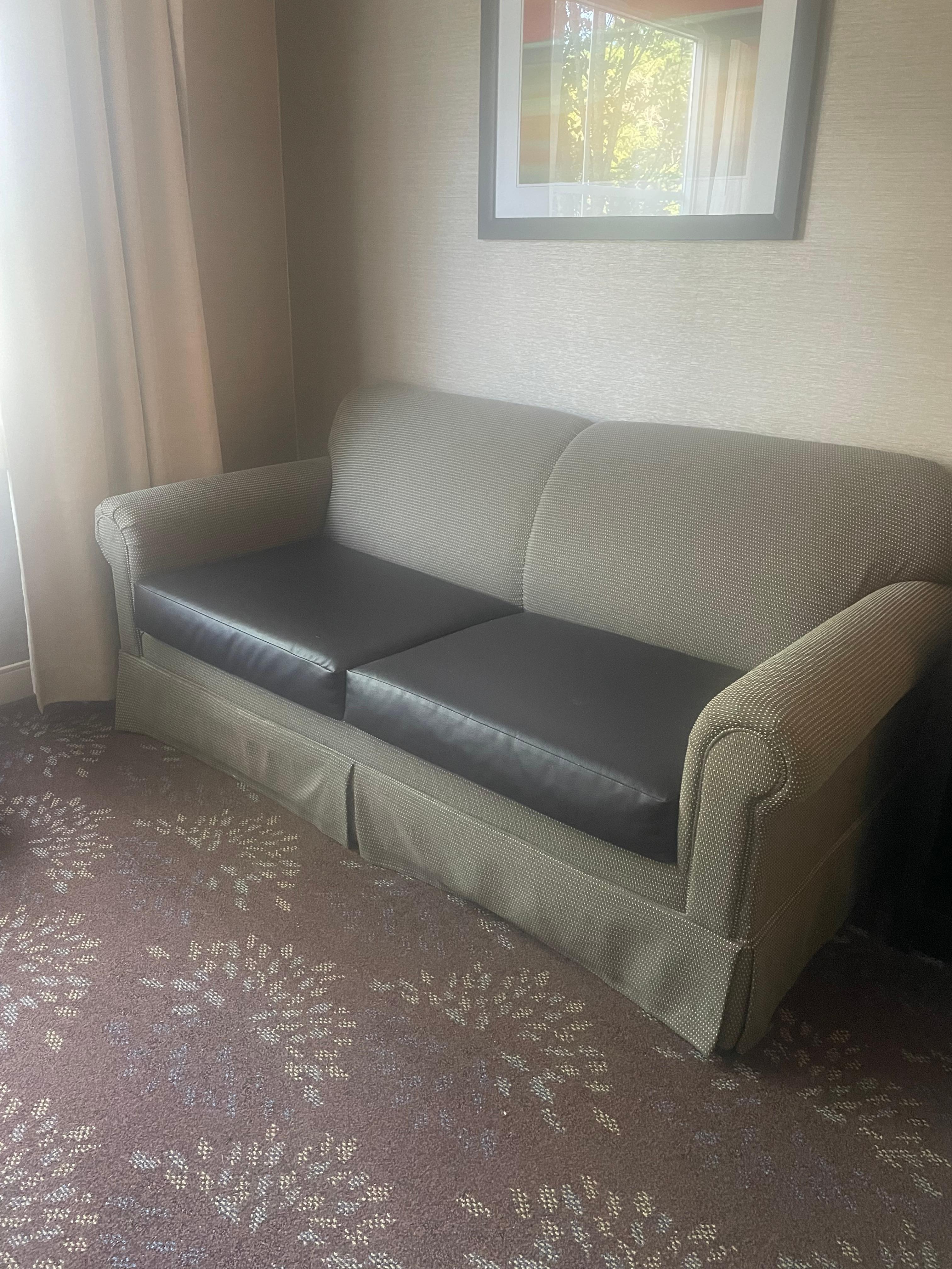 The couch was gross!