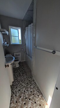 Bathroom. *Taken on check out day