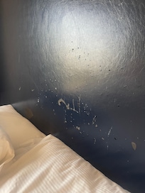 peeling headboard