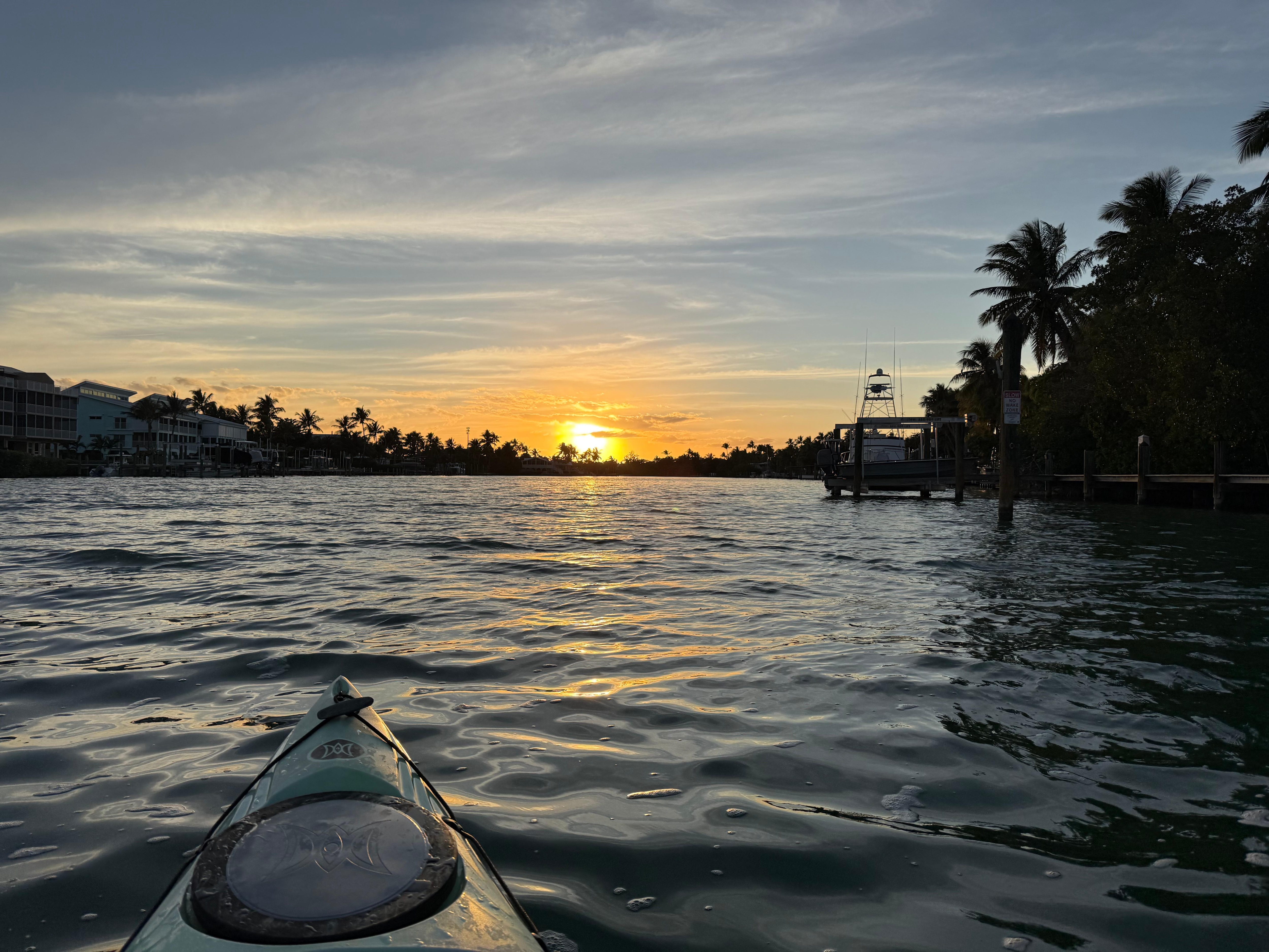 Right in front of the dock