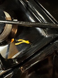 fragments of food left on stove