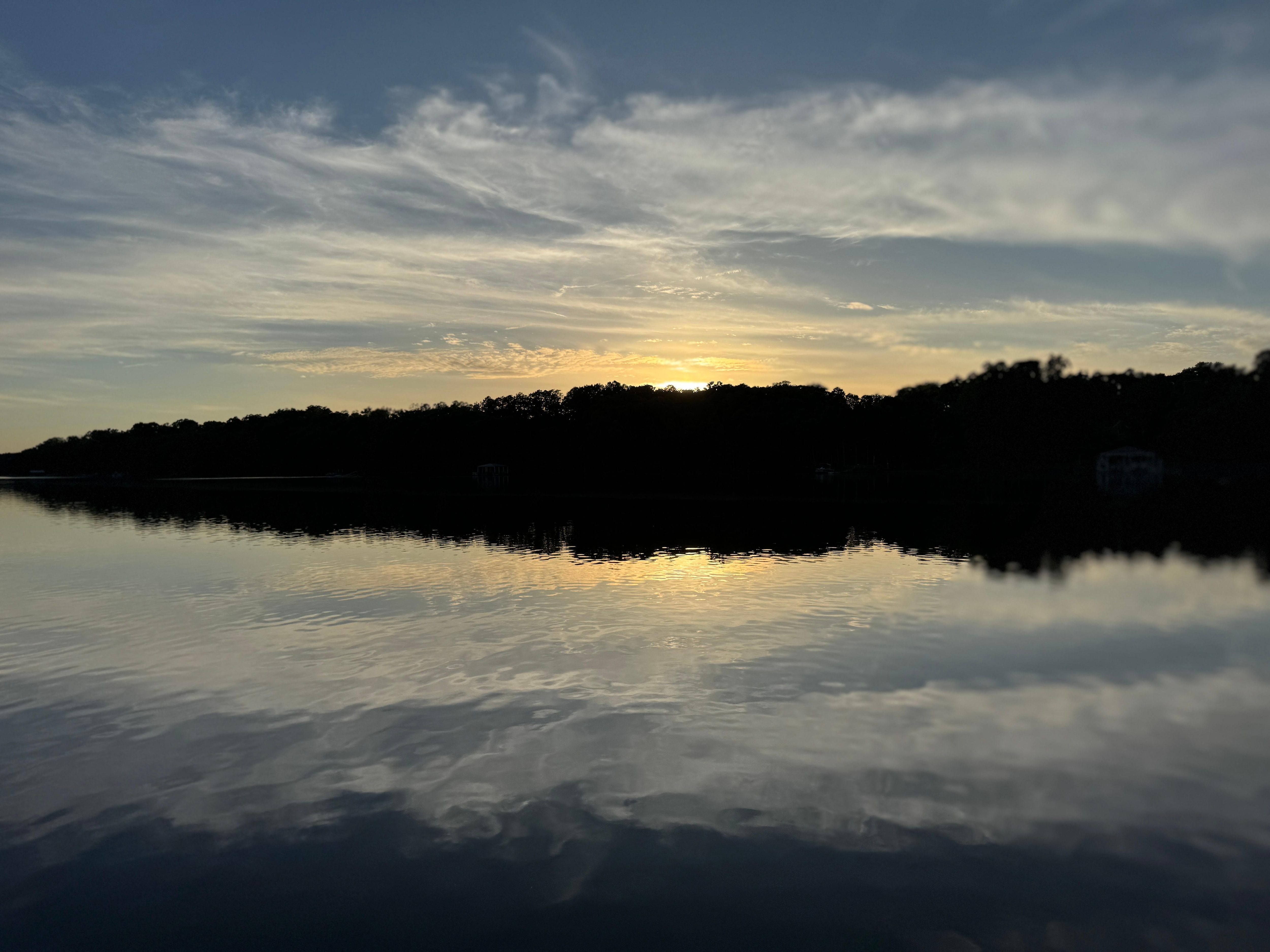 Sunset sitting on the dock