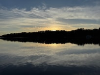 Sunset sitting on the dock