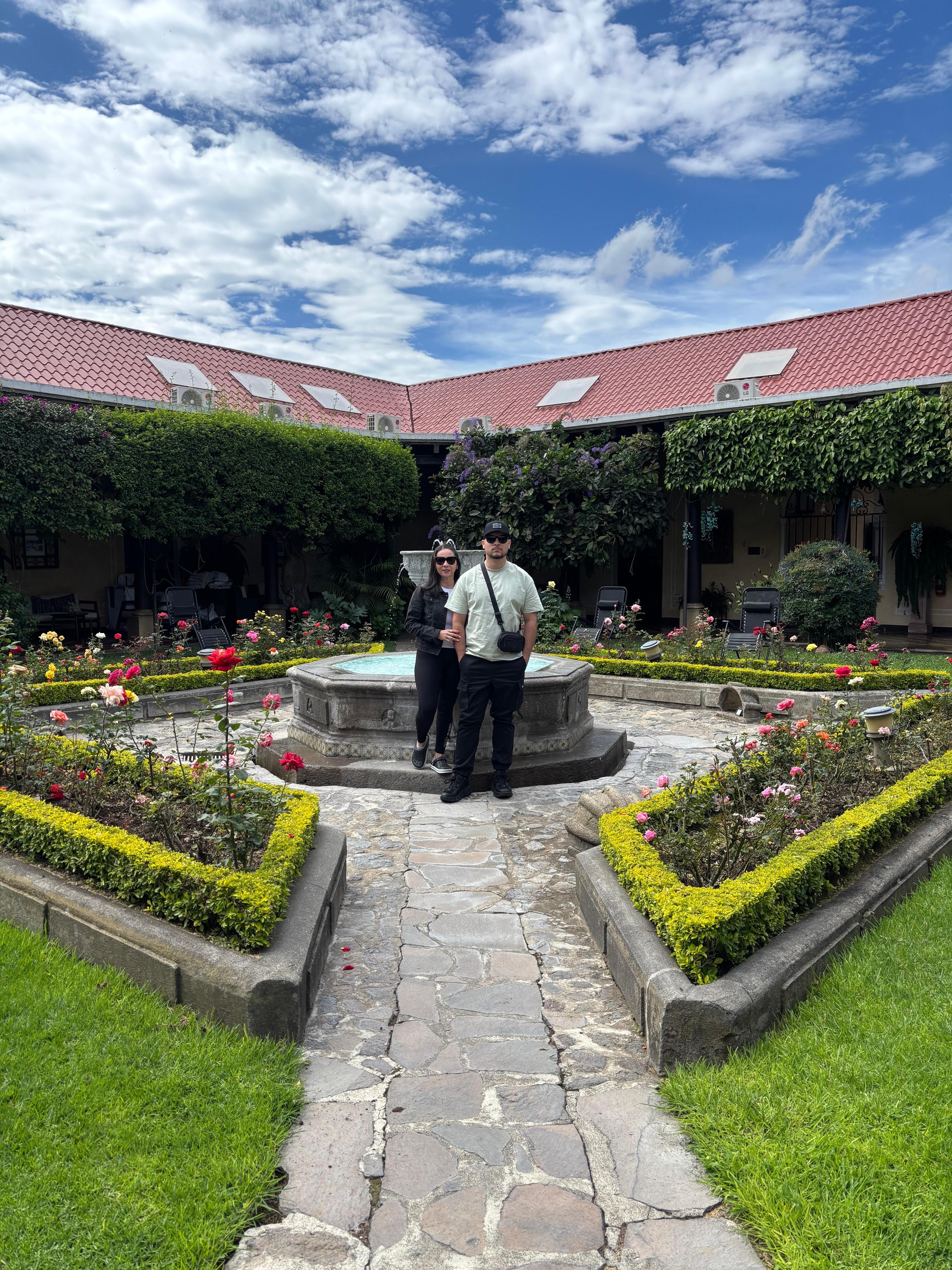 Jardín de la propiedad
