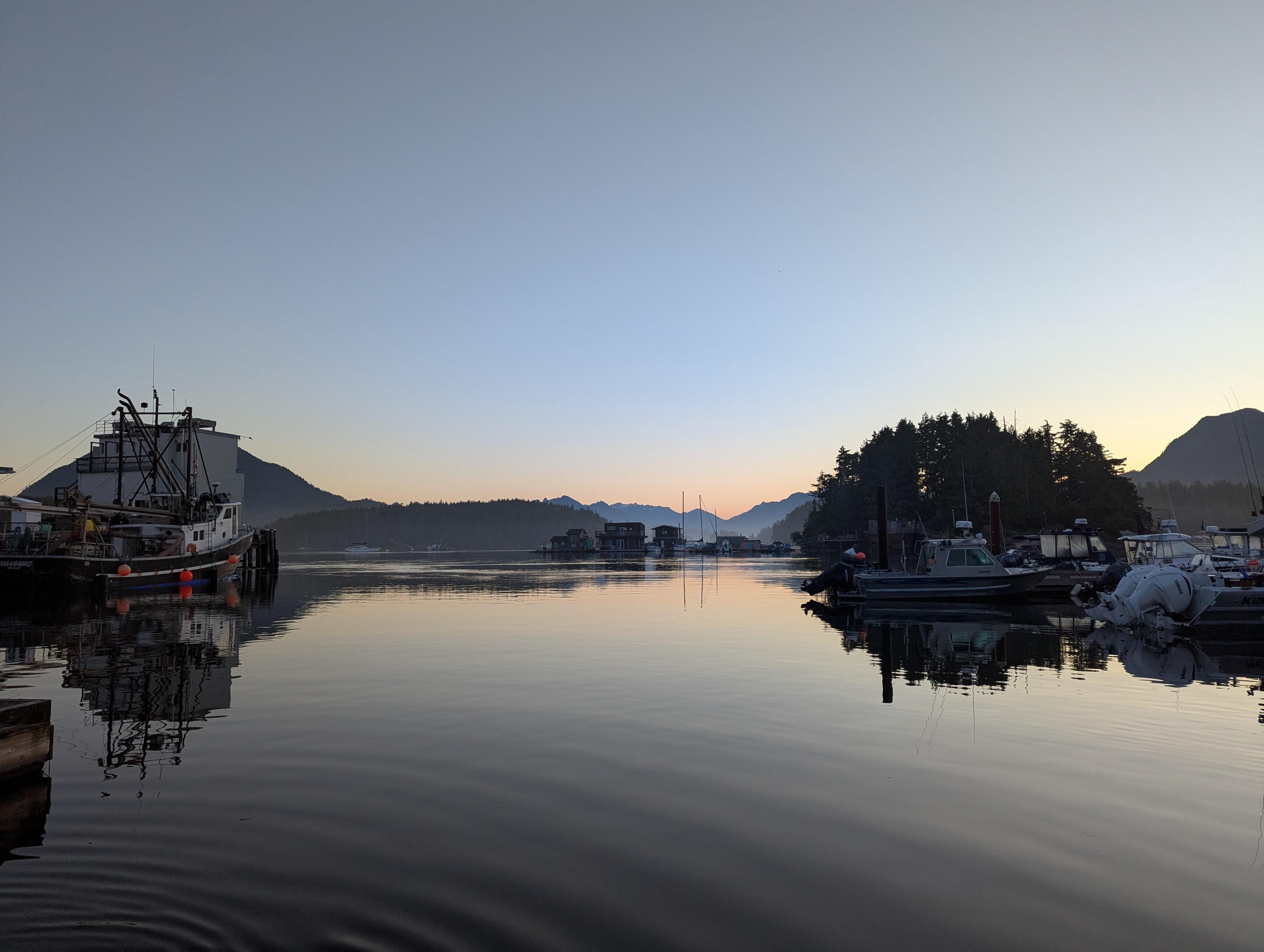 Balcony view, sunrise 