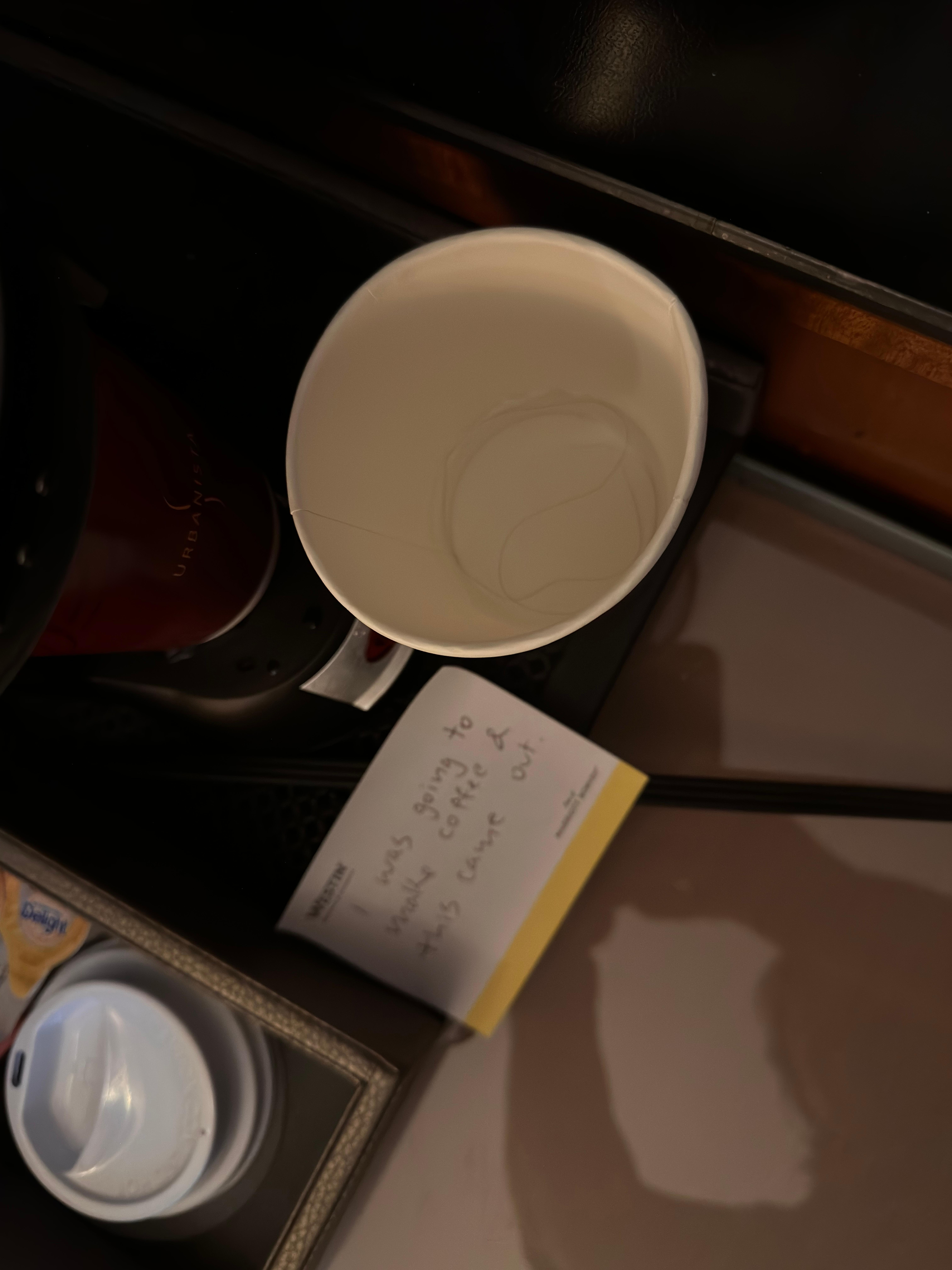 Hair that came from the coffee maker