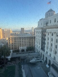 FILTHY WINDOWS YOU CANT SEE OUT OF.