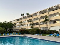 Back of condo complex