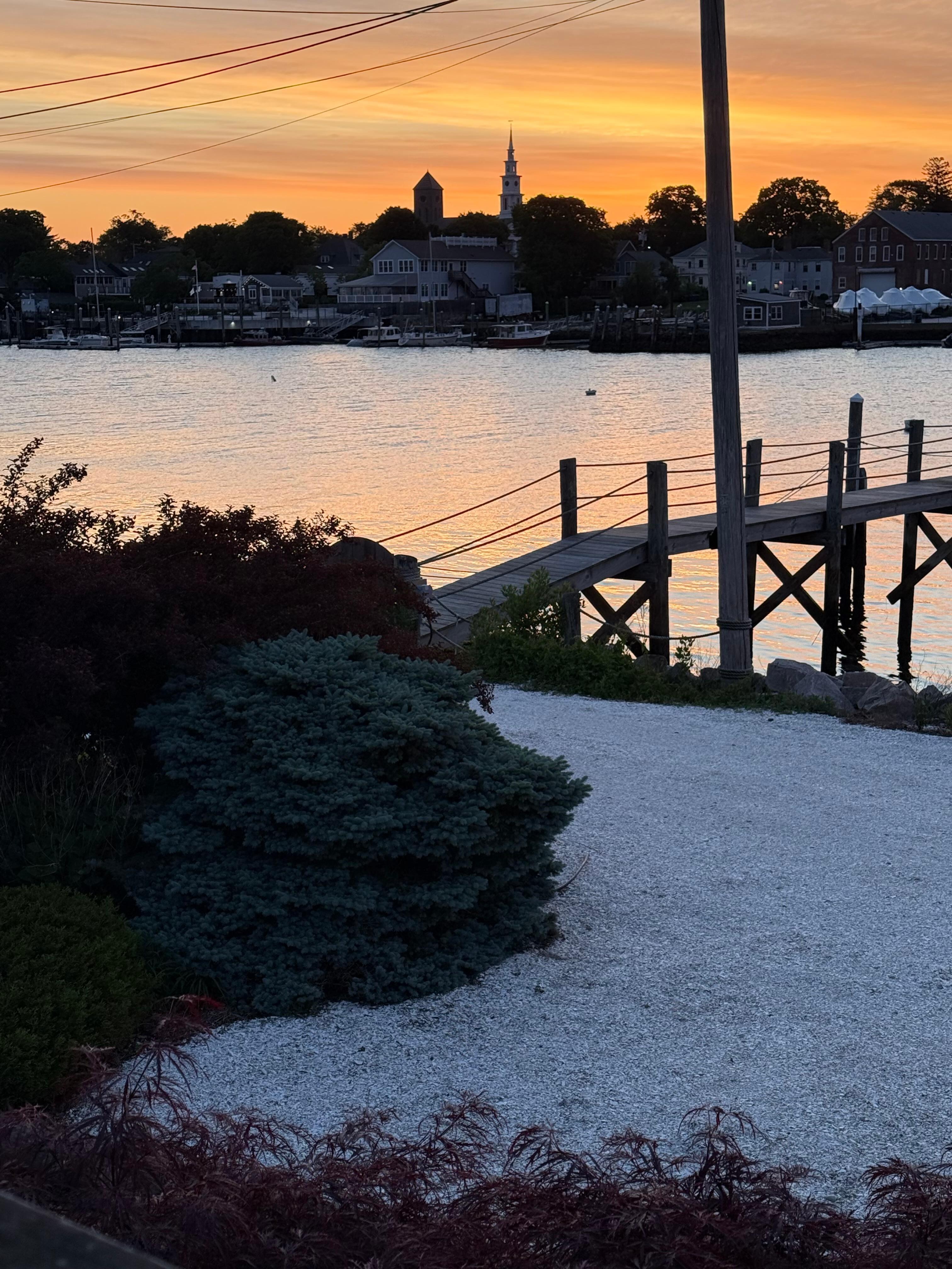 After grabbing a cup of coffee, I enjoyed the beautiful sunrise!