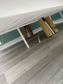 Beds supported by wood
