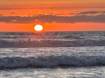 Sunset right down the street