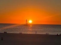 Sunset from the balcony.