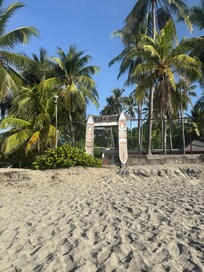 Access to the beach.