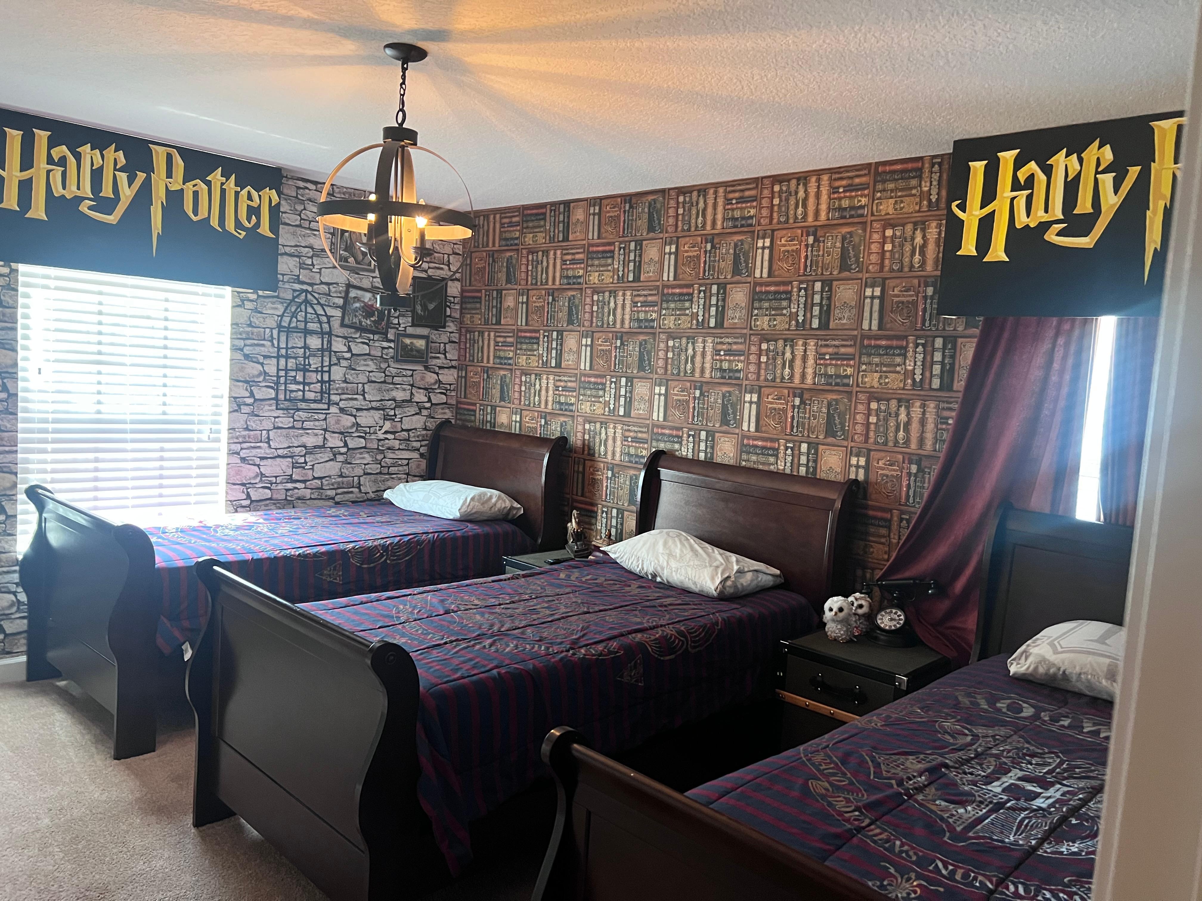 Harry Potter themed bedroom uostairs
