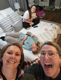 Lots of giggles and much need rest!