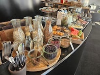 Breakfast offerings were abundant