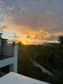 Sunset from the rooftop