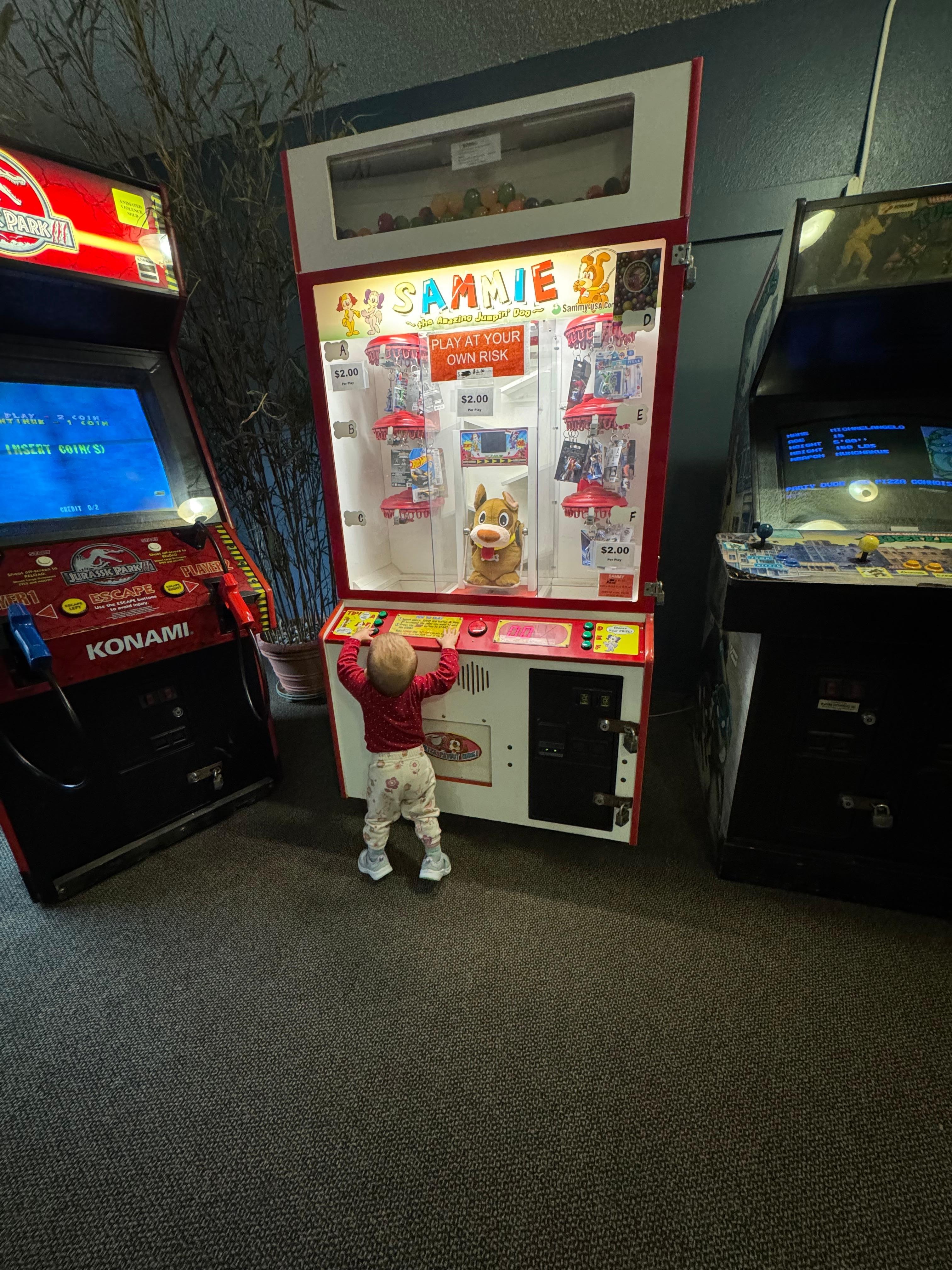 Arcade is kid safe, fun area for all ages. 
