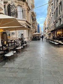 Down the road. 5 min walk.