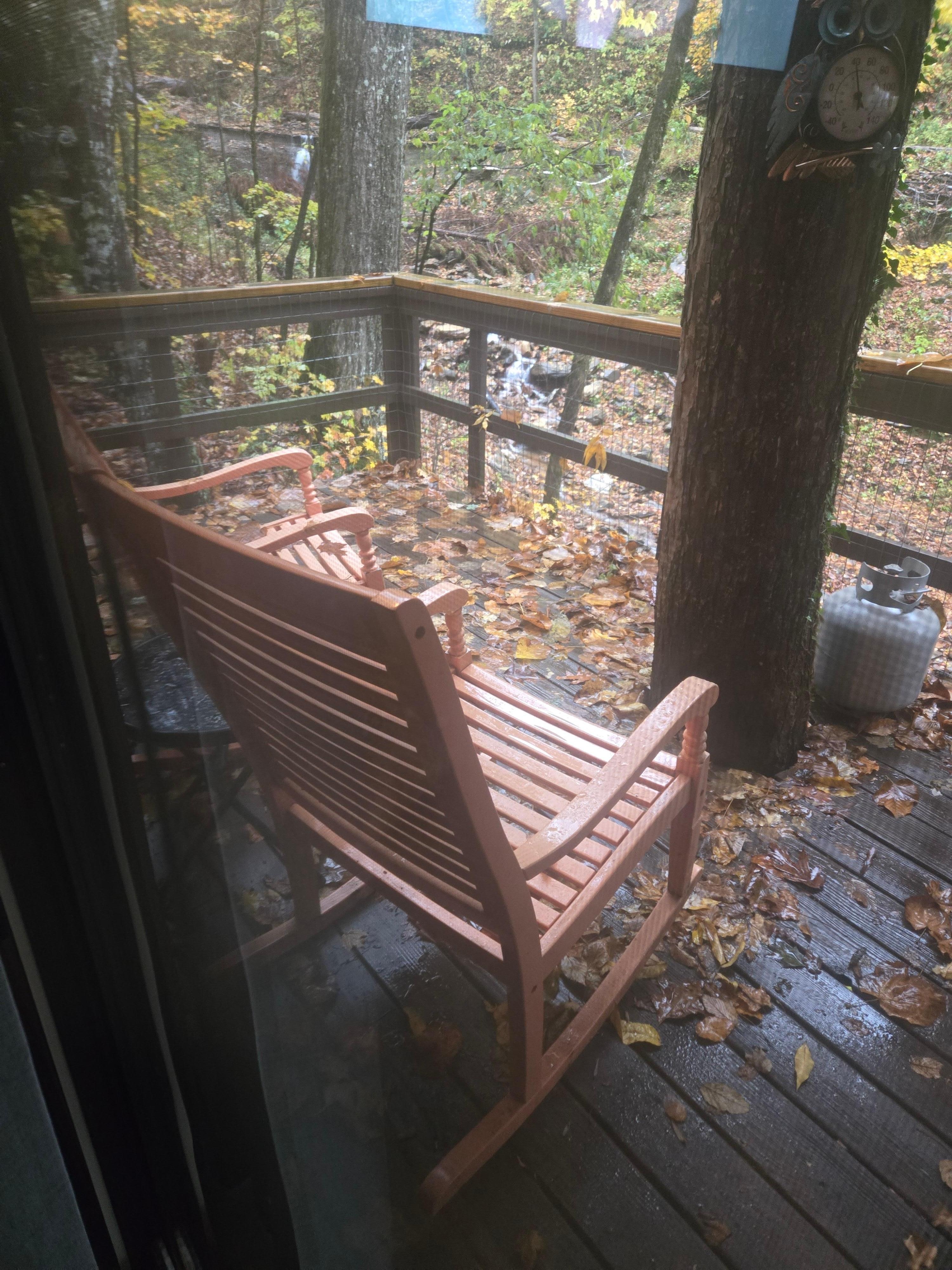 The sounds of the stream below the property was so soothing!