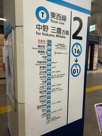 Tozai line which was less than 5 mins walking away from the hotel