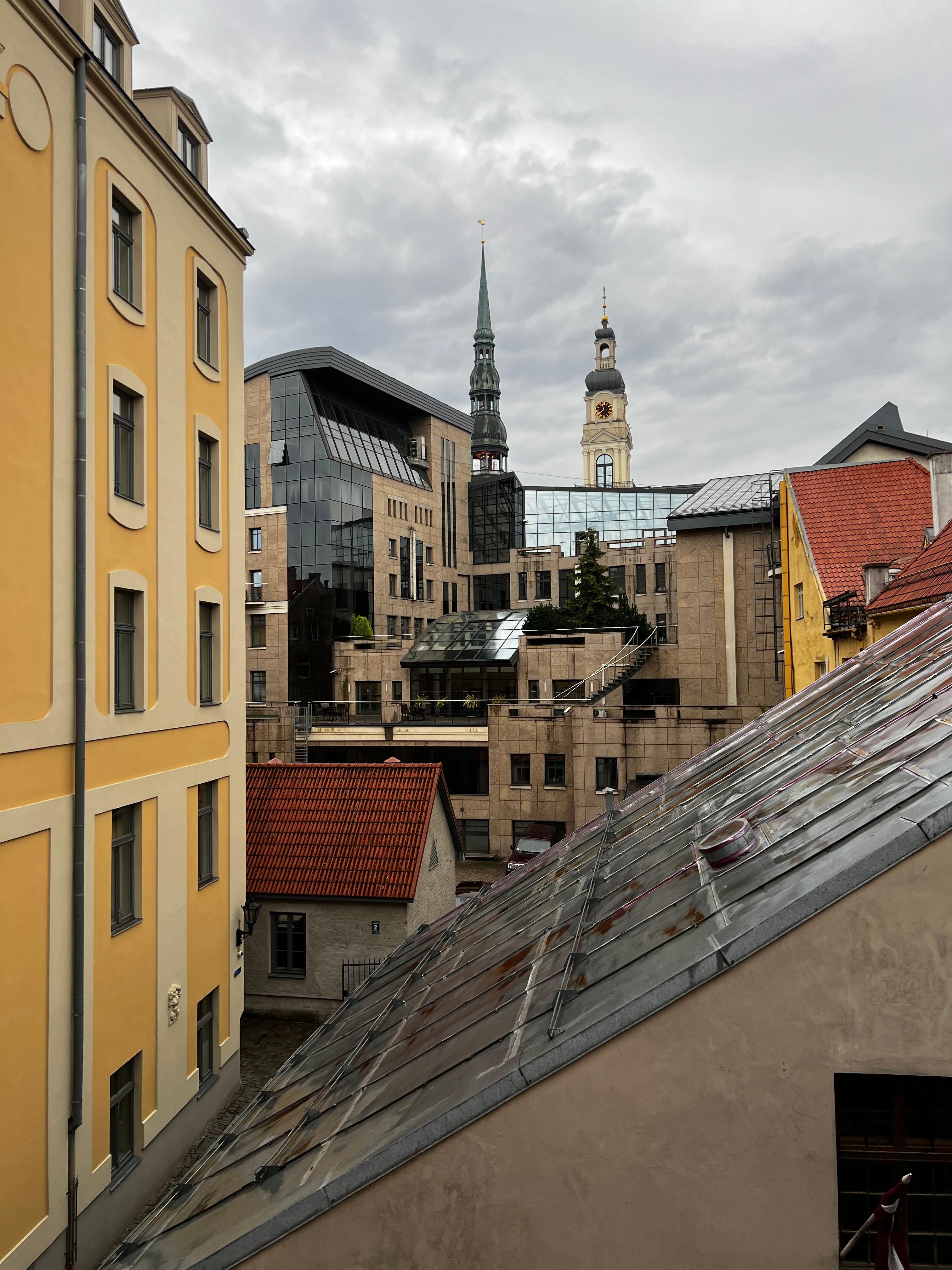 Utsikt från rummet. 