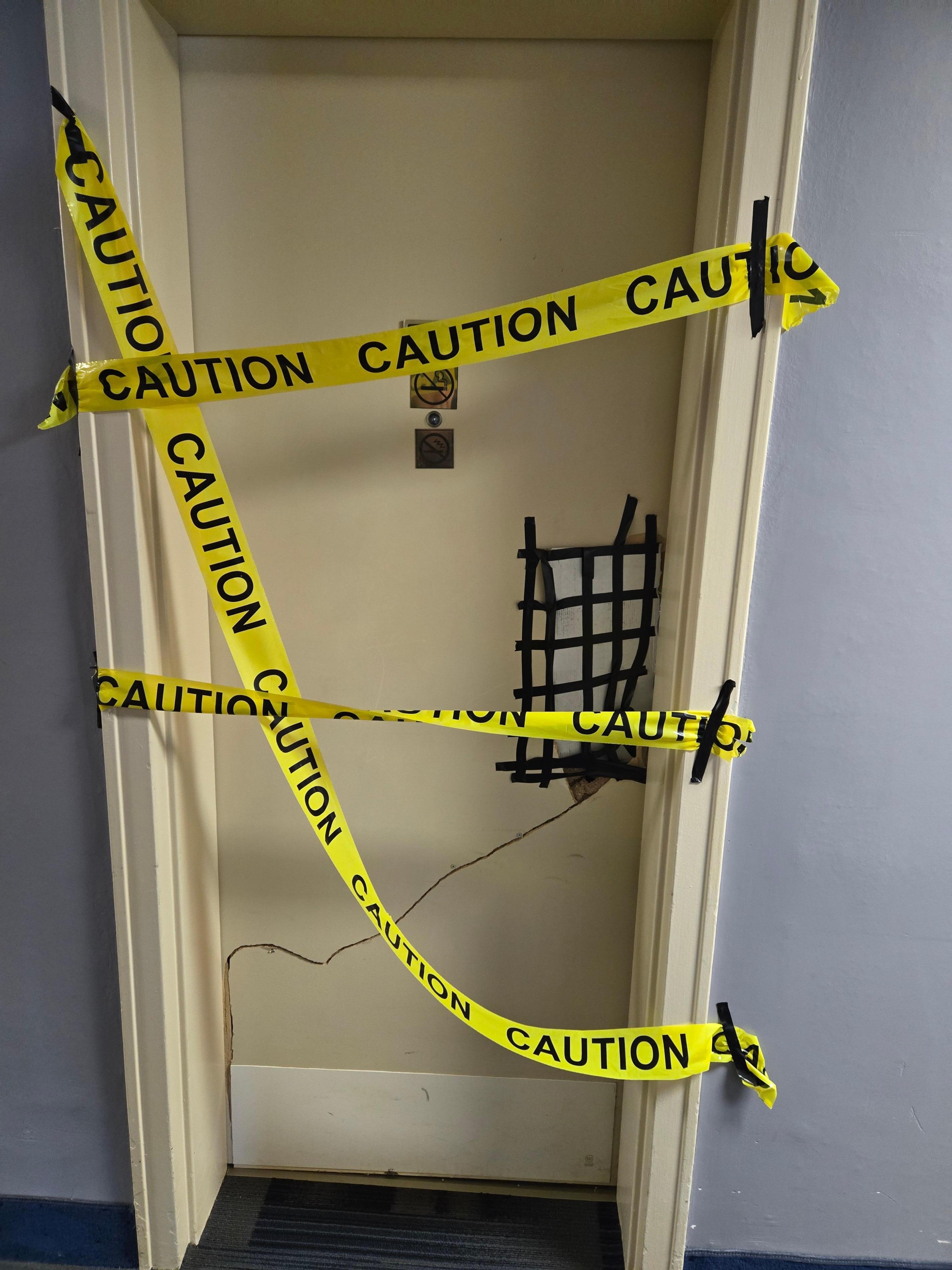 This was door across from our room