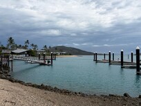 Ferry dock island arrival