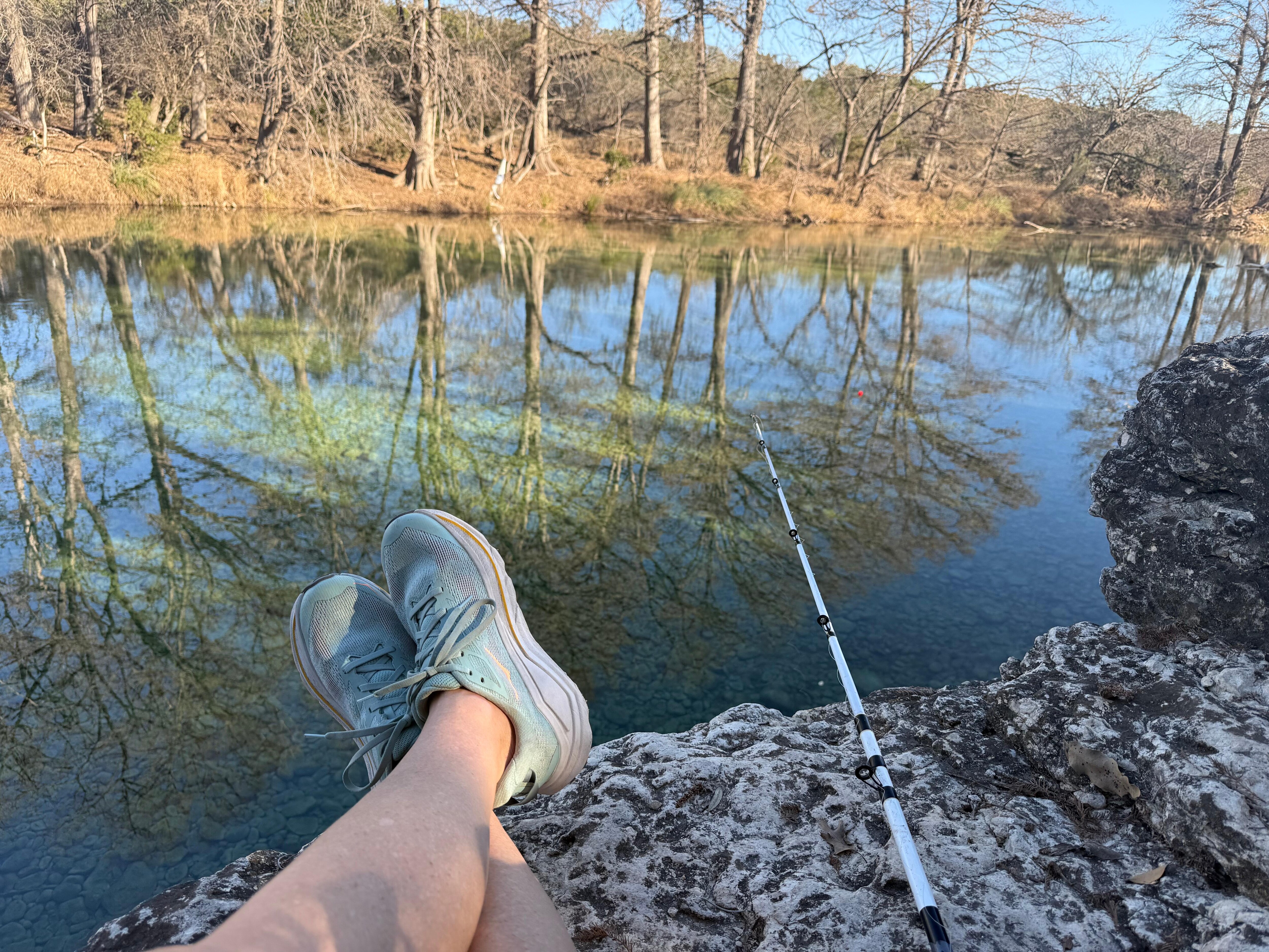 I saw a few fish, but they snubbed my bait! 