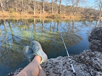 I saw a few fish, but they snubbed my bait!