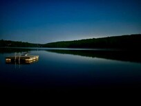 This was at midnight on the full moon sitting on the dock. MIDNIGHT!