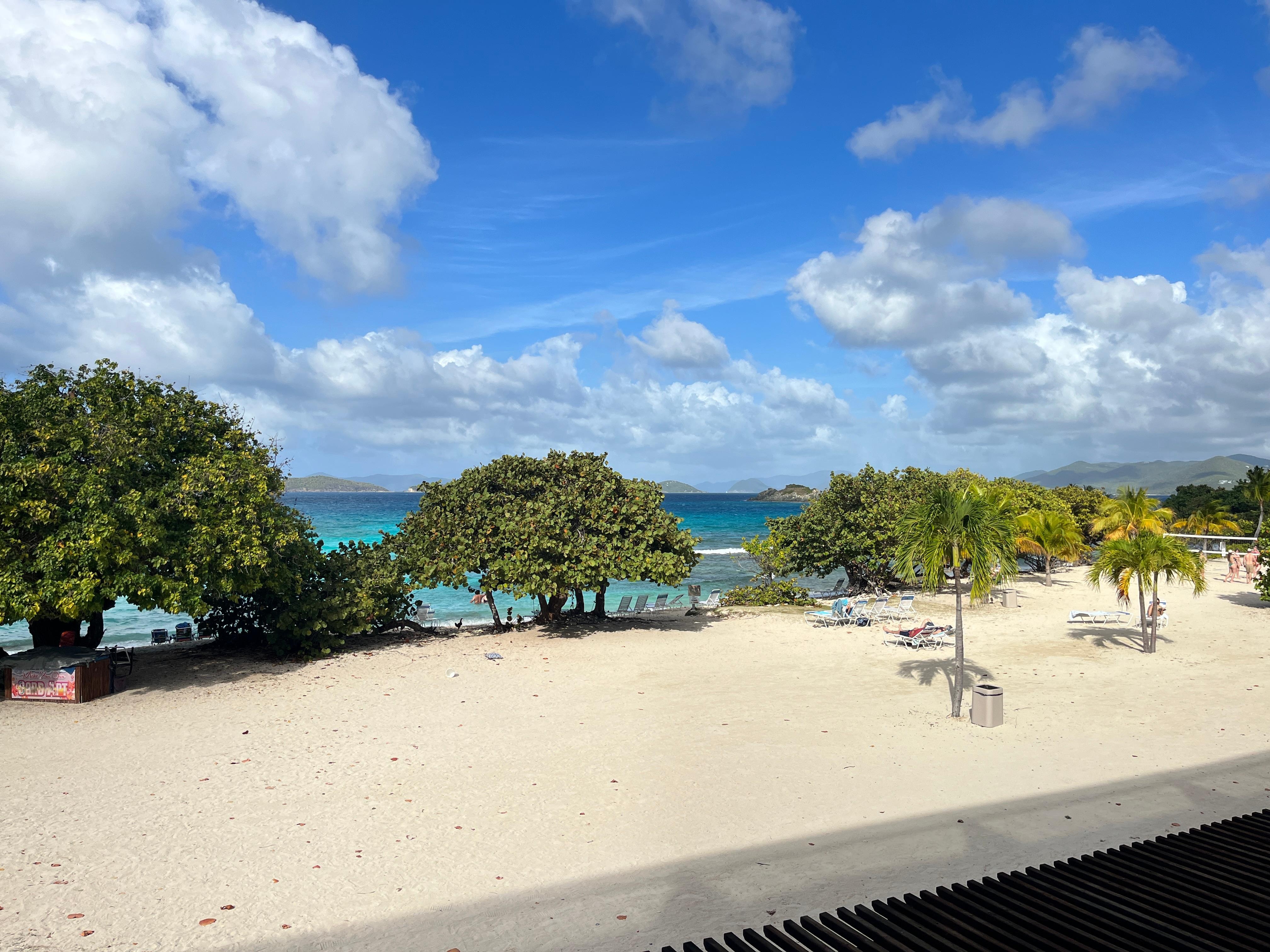 view from the balcony