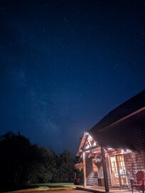 Star-filled night sky.