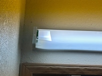 Light fixture over sink