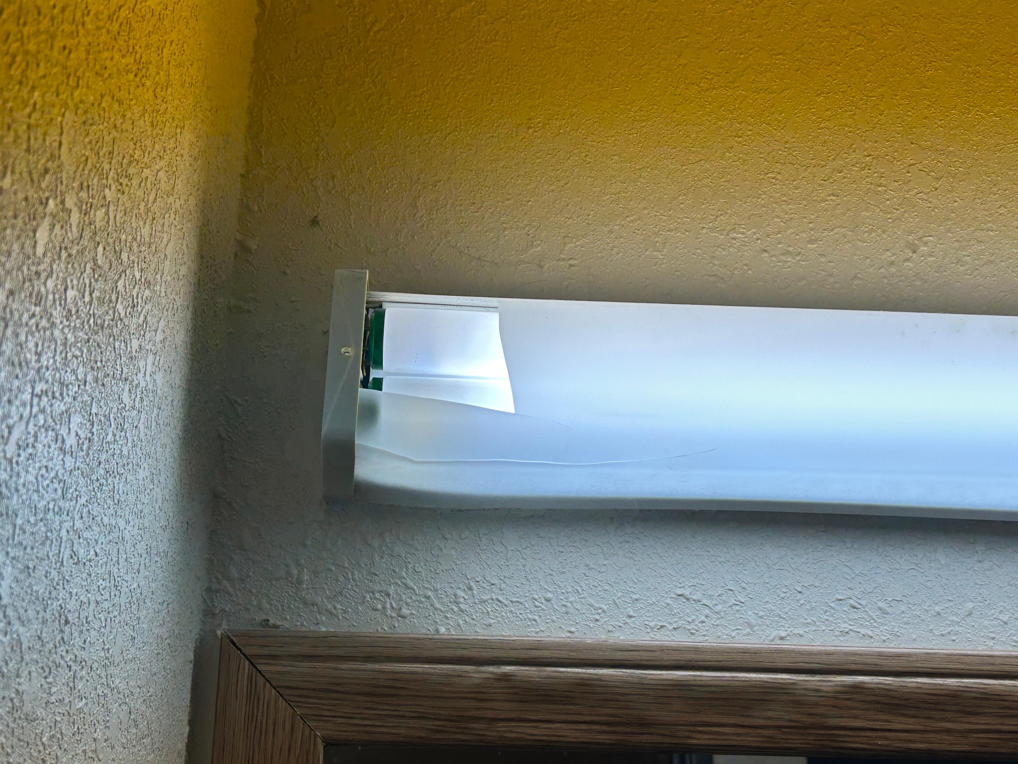 Light fixture over sink