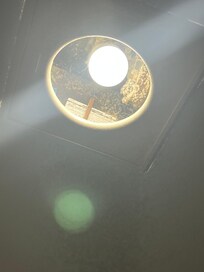 Ollo en el techo del baño