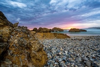 Last early morning on the beach behind the house